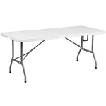 Flash Furniture DAD-YCZ-183Z-GG Folding Table, Rectangle