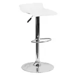 Flash Furniture DS-801-CONT-WH-GG Bar Stool, Swivel, Indoor