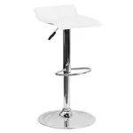Flash Furniture DS-801-CONT-WH-GG Bar Stool, Swivel, Indoor
