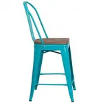 Flash Furniture ET-3534-24-CB-WD-GG Bar Stool, Indoor