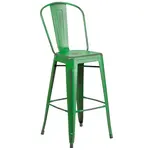 Flash Furniture ET-3534-30-GN-GG Bar Stool, Outdoor