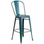 Flash Furniture ET-3534-30-KB-GG Bar Stool, Outdoor