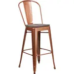 Flash Furniture ET-3534-30-POC-WD-GG Bar Stool, Indoor