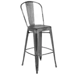 Flash Furniture ET-3534-30-SIL-GG Bar Stool, Outdoor