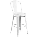 Flash Furniture ET-3534-30-WH-GG Bar Stool, Outdoor