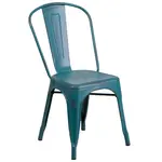 Flash Furniture ET-3534-KB-GG Chair, Side, Stacking, Outdoor