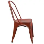 Flash Furniture ET-3534-RD-GG Chair, Side, Stacking, Outdoor
