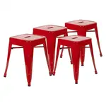 Flash Furniture ET-BT3503-18-RED-GG Bar Stool, Stacking, Indoor
