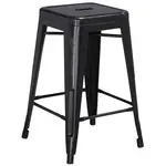 Flash Furniture ET-BT3503-24-BK-GG Bar Stool, Stacking, Indoor