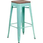 Flash Furniture ET-BT3503-30-MINT-WD-GG Bar Stool, Stacking, Indoor