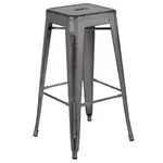 Flash Furniture ET-BT3503-30-SIL-GG Bar Stool, Stacking, Indoor