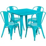 Flash Furniture ET-CT002-4-30-CB-GG Chair & Table Set, Outdoor