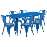 Flash Furniture ET-CT005-6-30-BL-GG Chair & Table Set, Outdoor