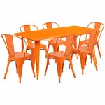 Flash Furniture ET-CT005-6-30-OR-GG Chair & Table Set, Outdoor