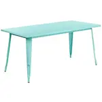 Flash Furniture ET-CT005-MINT-GG Table, Indoor, Dining Height