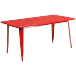 Flash Furniture ET-CT005-RED-GG Table, Indoor, Dining Height