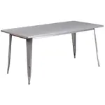 Flash Furniture ET-CT005-SIL-GG Table, Indoor, Dining Height