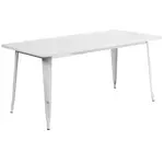 Flash Furniture ET-CT005-WH-GG Table, Indoor, Dining Height