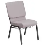 Flash Furniture FD-CH02185-SV-GYDOT-BAS-GG Chair, Side, Stacking, Indoor