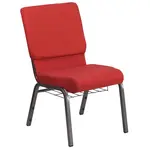 Flash Furniture FD-CH02185-SV-RED-BAS-GG Chair, Side, Stacking, Indoor