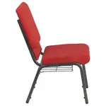 Flash Furniture FD-CH02185-SV-RED-BAS-GG Chair, Side, Stacking, Indoor