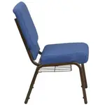 Flash Furniture FD-CH0221-4-GV-BLUE-BAS-GG Chair, Side, Stacking, Indoor