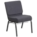 Flash Furniture FD-CH0221-4-SV-DKGY-BAS-GG Chair, Side, Stacking, Indoor