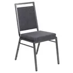Flash Furniture FD-LUX-SIL-DKGY-GG Chair, Side, Stacking, Indoor