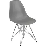 Flash Furniture FH-130-CPP1-GY-GG Chair, Side, Indoor