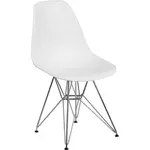 Flash Furniture FH-130-CPP1-WH-GG Chair, Side, Indoor