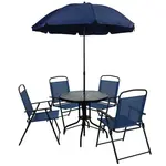 Flash Furniture GM-202012-NV-GG Chair & Table Set, Outdoor