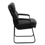 Flash Furniture GO-1156-BK-LEA-GG Chair, Side, Indoor