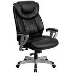 Flash Furniture GO-1534-BK-LEA-GG Chair, Swivel