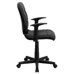 Flash Furniture GO-1691-1-BK-A-GG Chair, Swivel