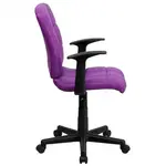 Flash Furniture GO-1691-1-PUR-A-GG Chair, Swivel
