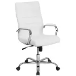 Flash Furniture GO-2286H-WH-GG Chair, Swivel