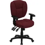 Flash Furniture GO-930F-BY-ARMS-GG Chair, Swivel