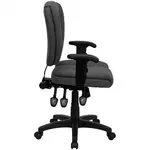 Flash Furniture GO-930F-GY-ARMS-GG Chair, Swivel