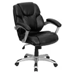 Flash Furniture GO-931H-MID-BK-GG Chair, Swivel