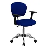 Flash Furniture H-2376-F-BLUE-ARMS-GG Chair, Swivel