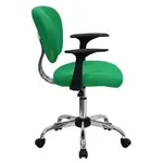 Flash Furniture H-2376-F-BRGRN-ARMS-GG Chair, Swivel