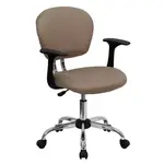 Flash Furniture H-2376-F-COF-ARMS-GG Chair, Swivel