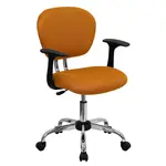 Flash Furniture H-2376-F-ORG-ARMS-GG Chair, Swivel