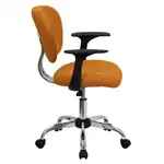 Flash Furniture H-2376-F-ORG-ARMS-GG Chair, Swivel