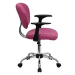 Flash Furniture H-2376-F-PINK-ARMS-GG Chair, Swivel