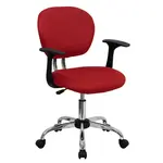 Flash Furniture H-2376-F-RED-ARMS-GG Chair, Swivel