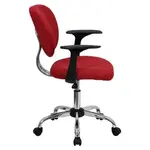 Flash Furniture H-2376-F-RED-ARMS-GG Chair, Swivel