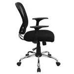 Flash Furniture H-8369F-BLK-GG Chair, Swivel