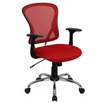 Flash Furniture H-8369F-RED-GG Chair, Swivel