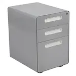 Flash Furniture HZ-AP535-01-GRY-GG Drawer Cabinet, Mobile